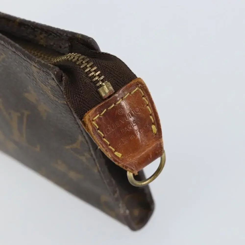 Louis Vuitton Monogram Bucket PM Accessory Pouch Brown